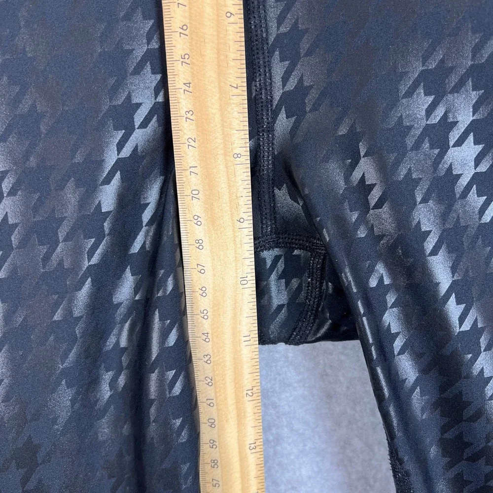 Alo Yoga Black Airlift Glimmer Houndstooth High Waisted Legging Size Small